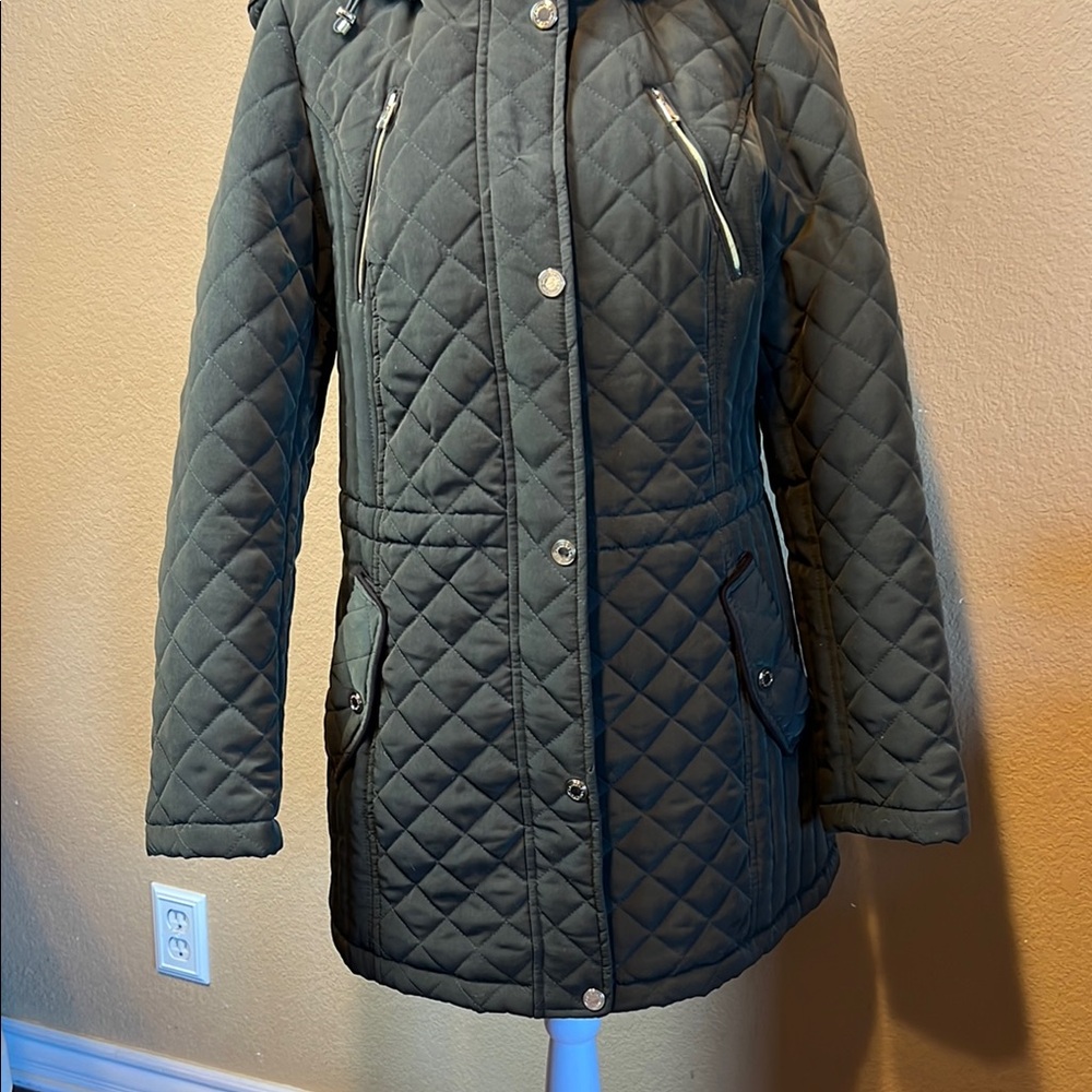 Laundry by Shelli Segal Quilted Coat S - Picture 4 of 13